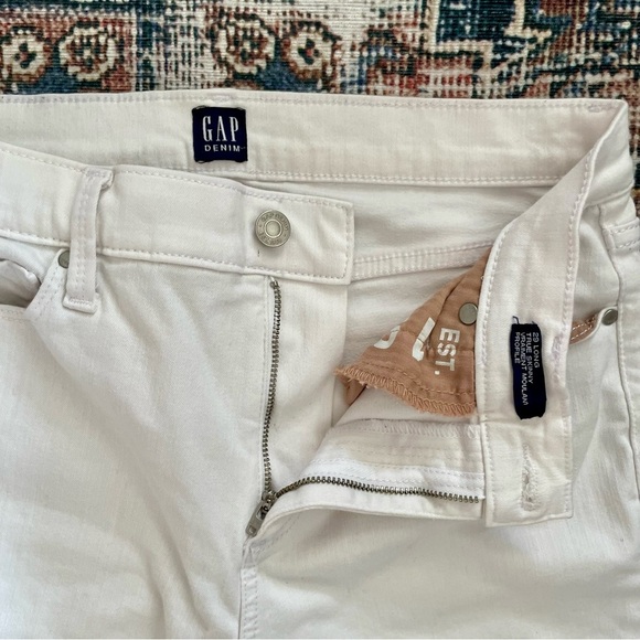 GAP White True Skinny Jeans High-Rise - Picture 3 of 8